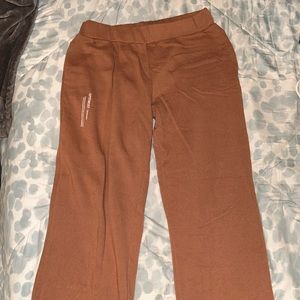 thick sweatpants. wide leg and wide bottoms